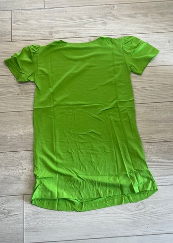 Yeşil Baskılı Hamile Mini Tişört - Görsel 2