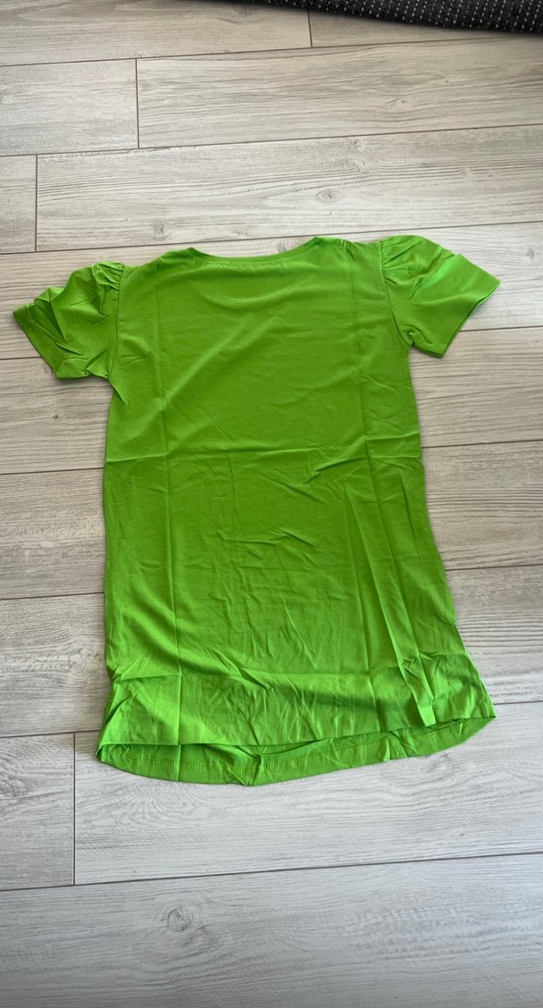 Yeşil Baskılı Hamile Mini Tişört - Görsel 2