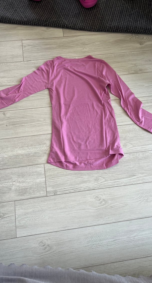 Pembe Hamile Uzun Kollu Tişört - Görsel 2