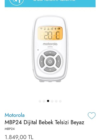Motorola MBP24 Dijital Bebek Telsizi Beyaz - Görsel 3