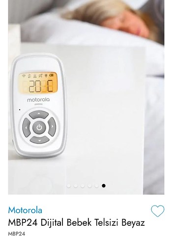 Motorola MBP24 Dijital Bebek Telsizi Beyaz - Görsel 5
