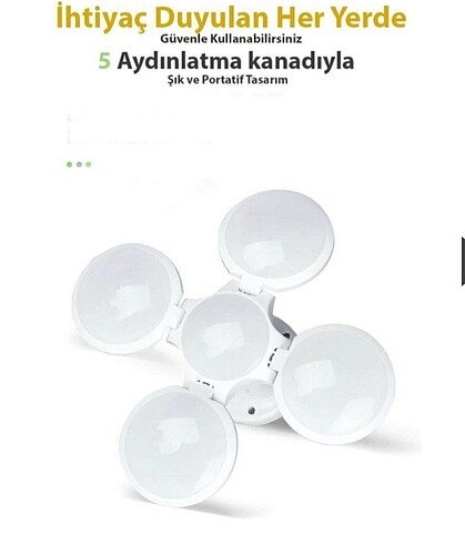 Diğer Şarjlı solar kamp lambası