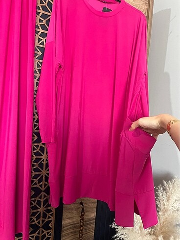 universal Beden pembe Renk Yanları cepli takım 38 50 beden uyumlu