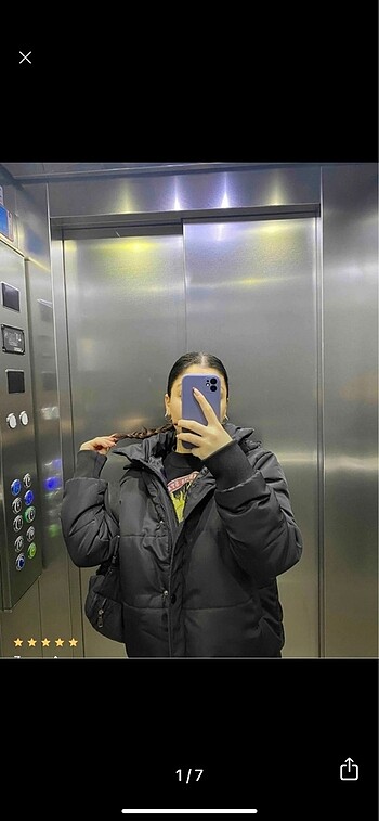 Trendyol milla siyah mont