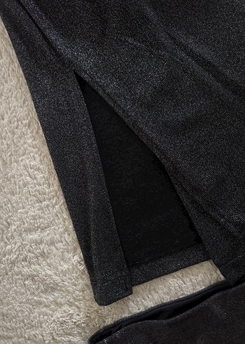 Siyah Kolsuz Kısa Yelek ve Mini Etek Takım - Görsel 5