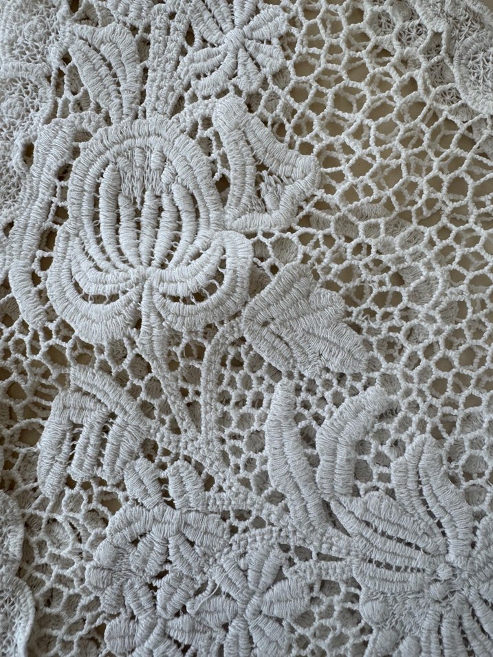 Nakışlı Dantel Beyaz Bohem Yelek - Görsel 4