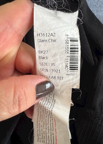 Siyah Uzun Kollu Bluz - Görsel 5