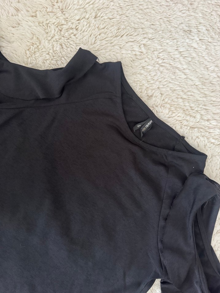 Siyah Uzun Kollu Bluz - Görsel 3