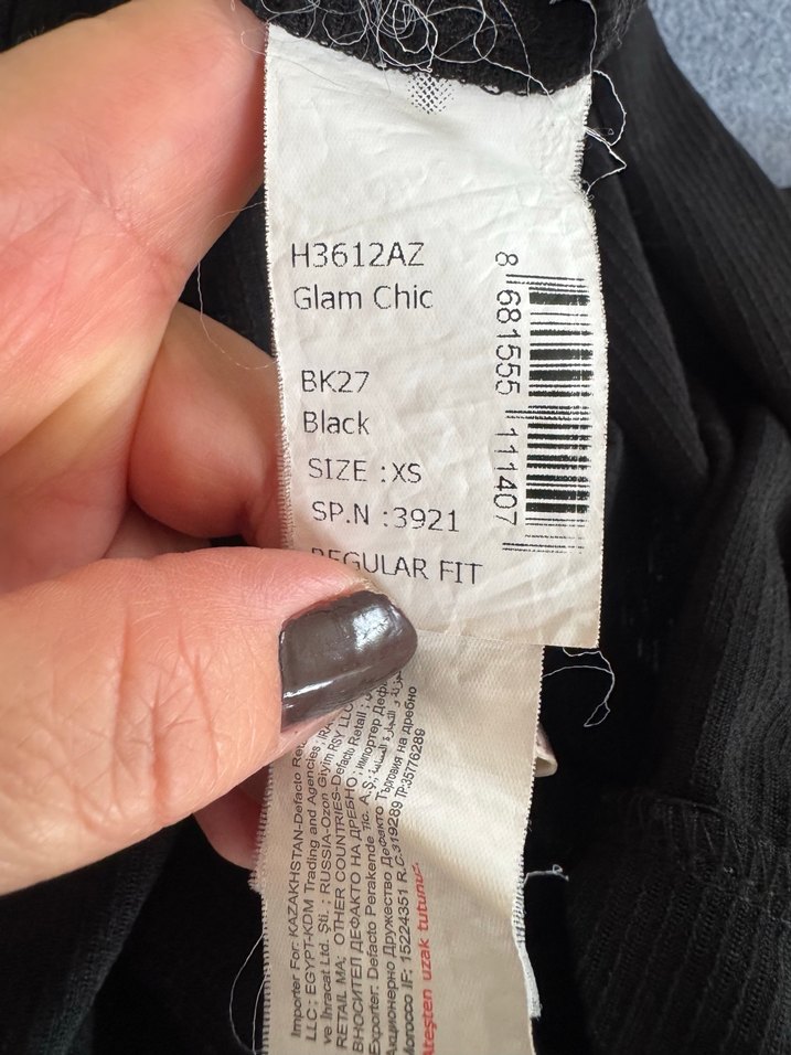 Siyah Uzun Kollu Bluz - Görsel 5