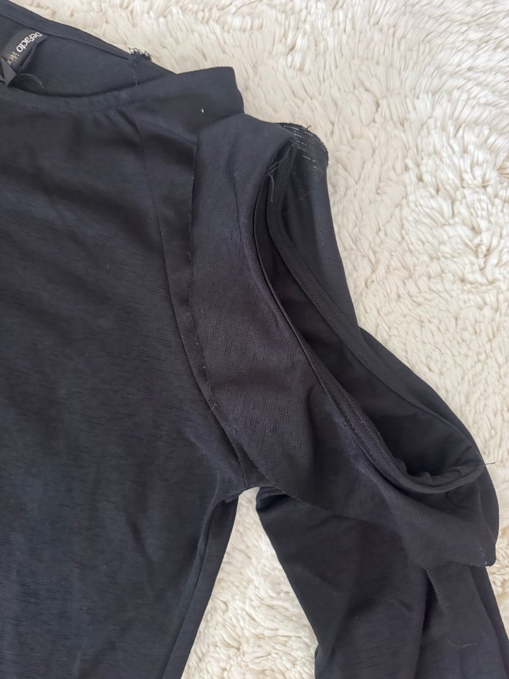 Siyah Uzun Kollu Bluz - Görsel 2