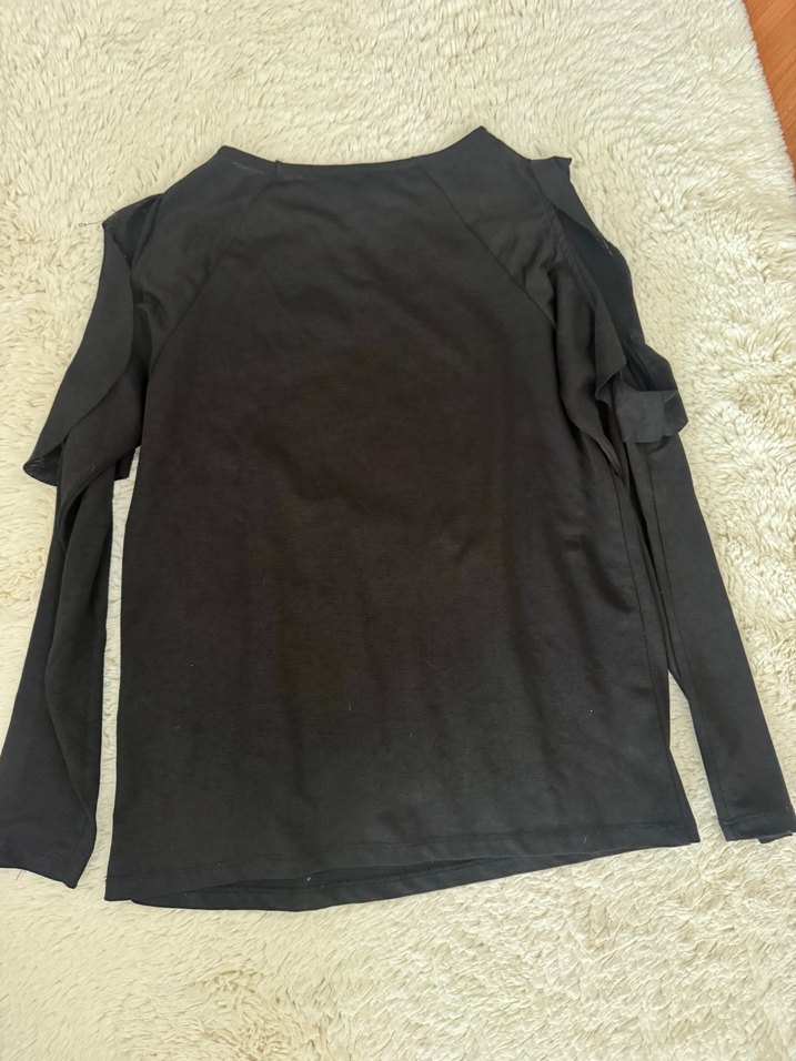 Siyah Uzun Kollu Bluz - Görsel 4