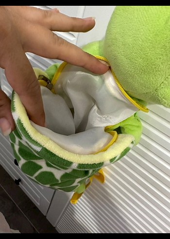 Yeşil Kaplumbağalı Peluş sırt çantası - Görsel 2