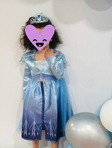 4 Yaş Beden Elsa frozen kostüm 3 yaş