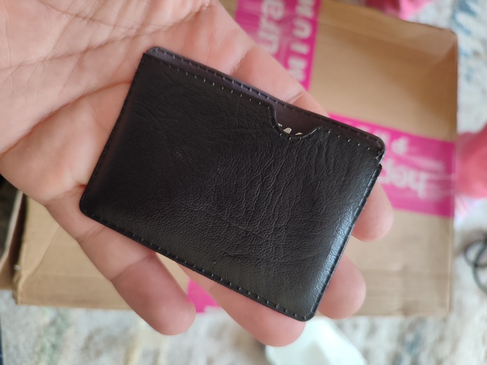 Pembe Baskılı Grunge Punk Erkek Cüzdan - Görsel 2