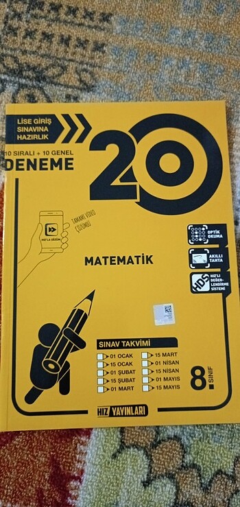 8 sınıf LGS matematik hız yayınları deneme