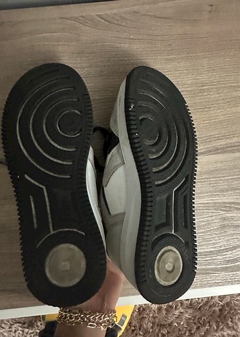 Beyaz Gri Bağcıklı Kadın Spor Ayakkabı - Görsel 5