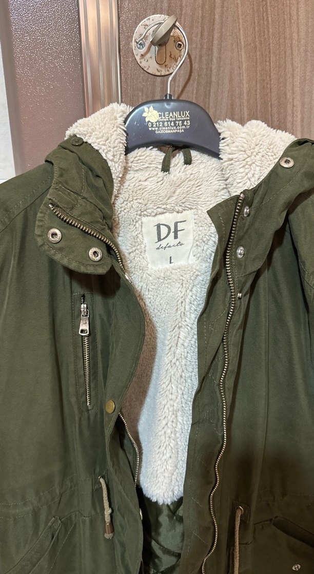 Yeşil Kadın Midi Boy Sıcak Mont - Görsel 2