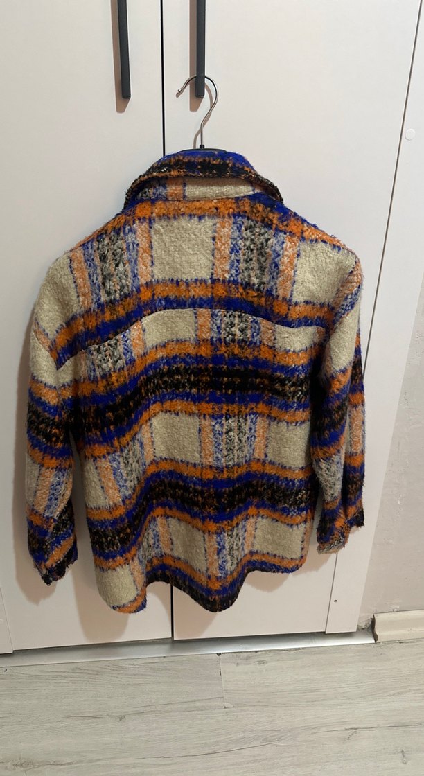 Bohem Çok Renkli kadın gömlek ceket - Görsel 4