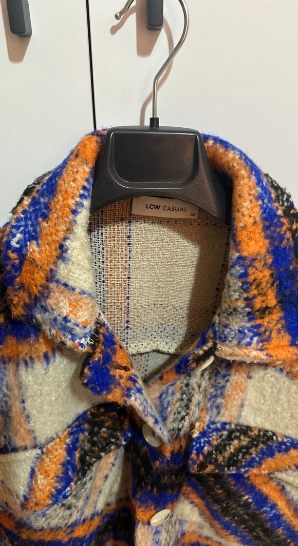 Bohem Çok Renkli kadın gömlek ceket - Görsel 3