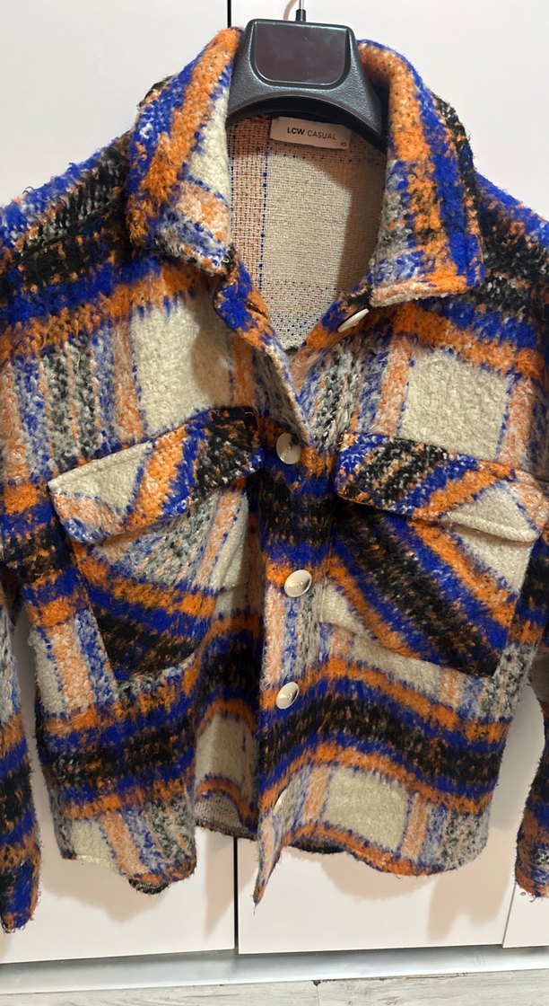 Bohem Çok Renkli kadın gömlek ceket - Görsel 2