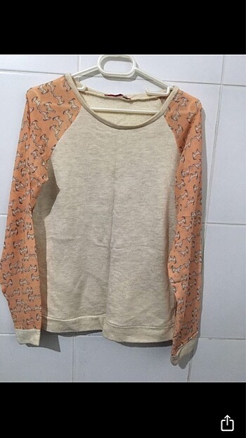 Şifon Sweatshirt köpek desenli
