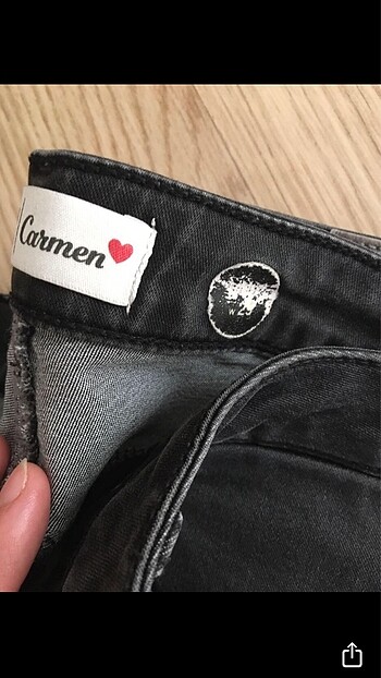 29 Beden siyah Renk Koton Karmen yüksek bel 29 beden jean kot pantolon