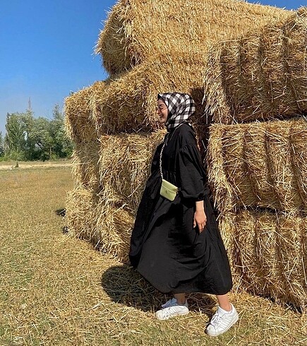 Balon kol elbise
