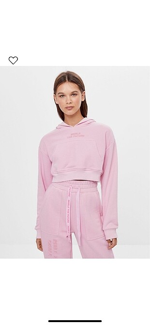 Bershka pembe sweat