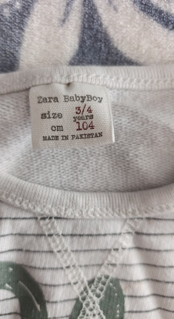 Çizgili Erkek Çocuk Pilot Sweatshirt - Görsel 2