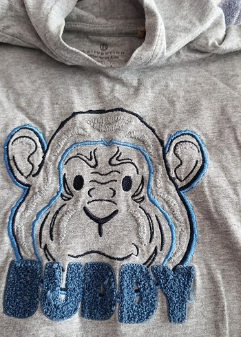 Kapüşonlu Gri Erkek Sweatshirt - Görsel 2