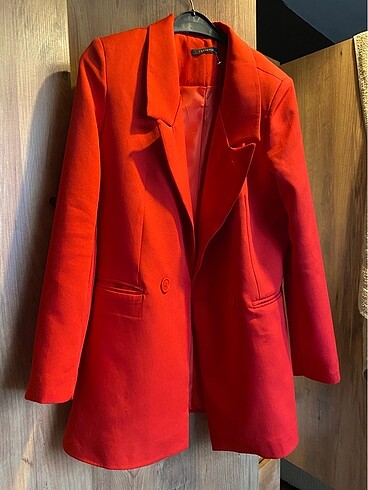 s Beden Kırmızı blazer ceket