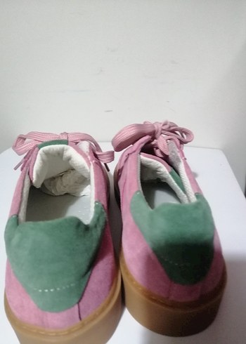 Pembe Süet Kadın Spor Ayakkabı - Görsel 7