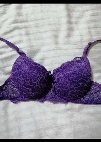 Mor Dantel Detaylı Sütyen 75B - Görsel 5