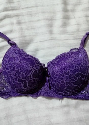 Mor Dantel Detaylı Sütyen 75B - Görsel 7