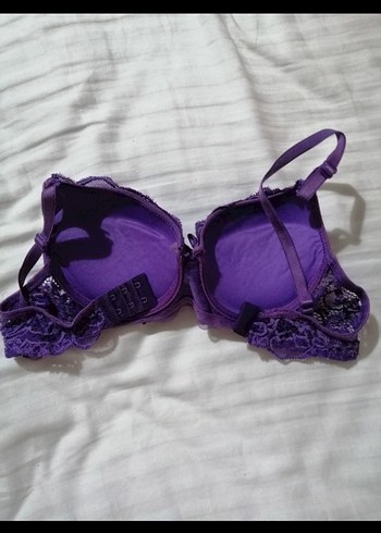 Mor Dantel Detaylı Sütyen 75B - Görsel 6