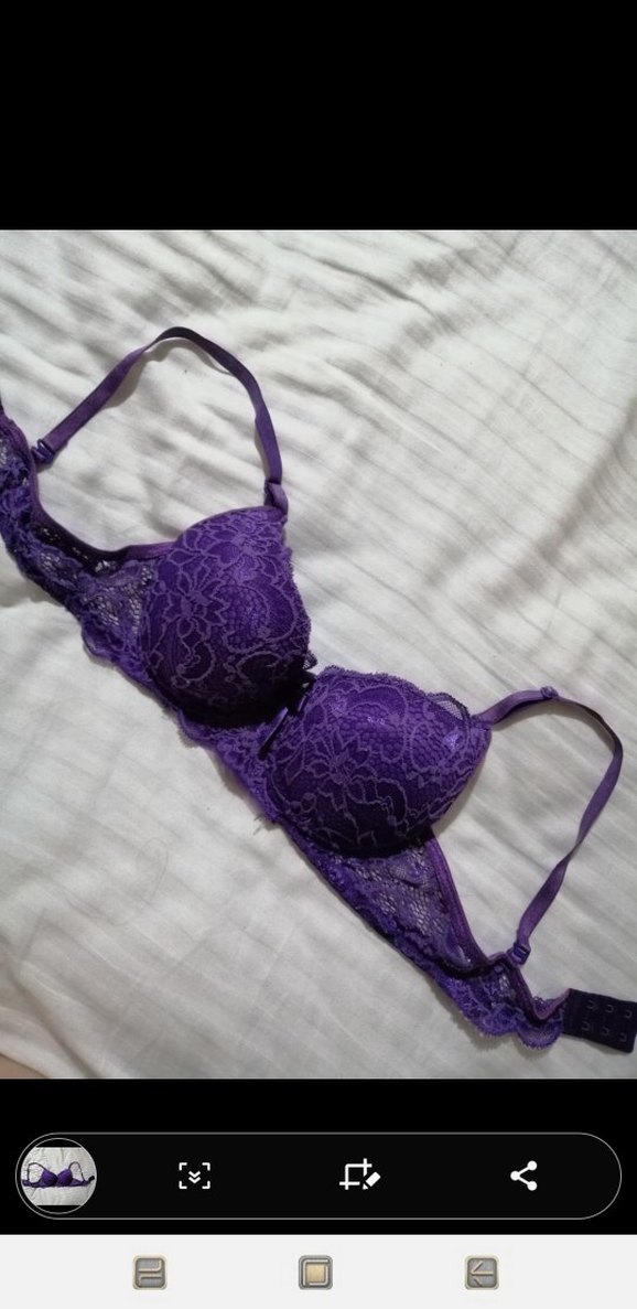 Mor Dantel Detaylı Sütyen 75B - Görsel 4