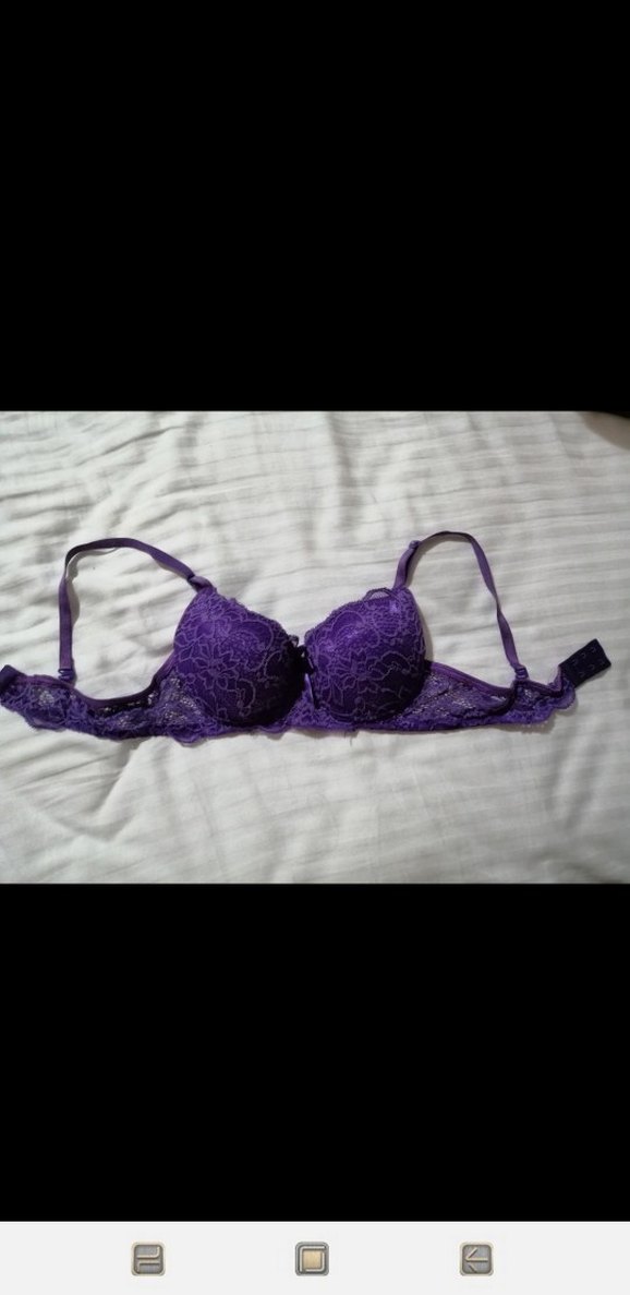 Mor Dantel Detaylı Sütyen 75B - Görsel 3