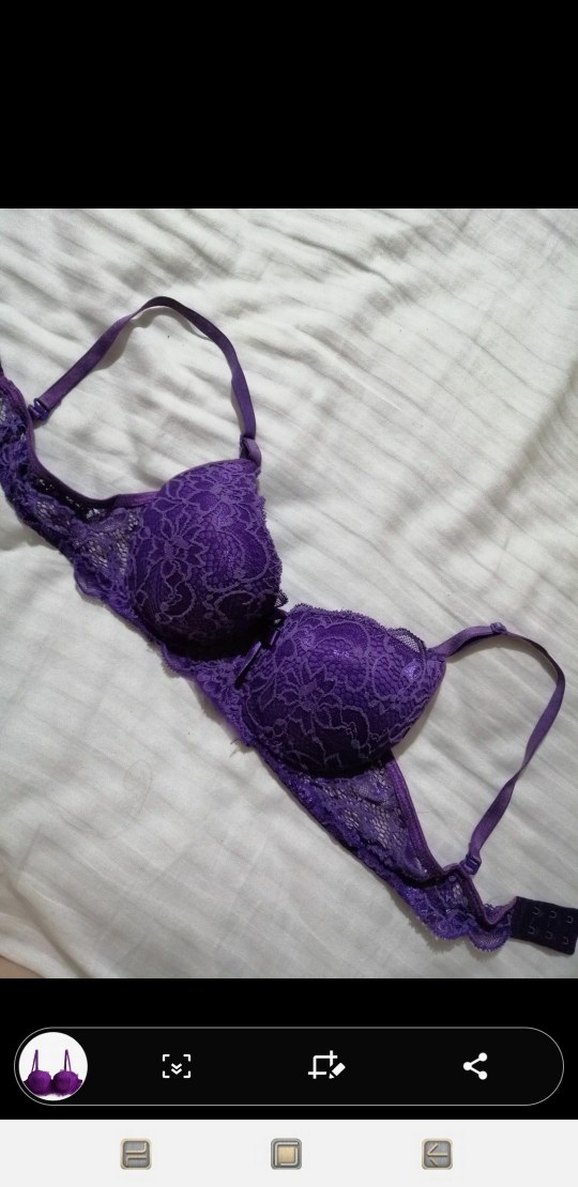 Mor Dantel Detaylı Sütyen 75B - Görsel 2