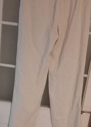 Kadın Beyaz ZARA Kumaş Pantolon - Görsel 2