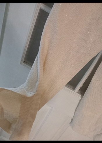 Kadın Beyaz ZARA Kumaş Pantolon - Görsel 3