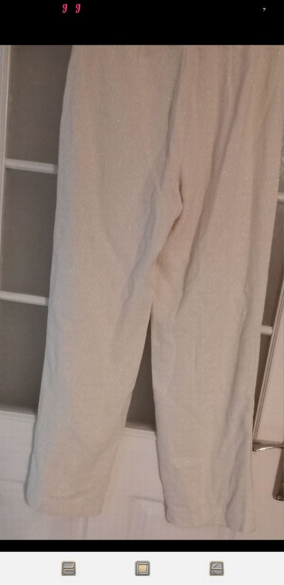 Kadın Beyaz ZARA Kumaş Pantolon - Görsel 2