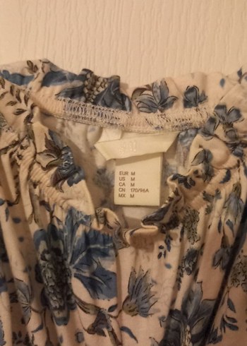 Bohem Çiçek Desenli Kısa Kollu Bluz - Görsel 4