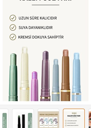 KAJAL ETIKETLI STICK EYESHADOW - Görsel 5