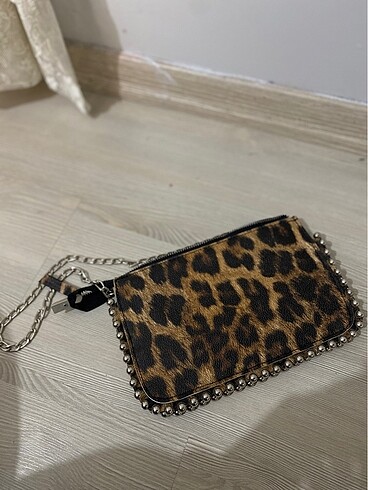 Zara muadili leopar çanta