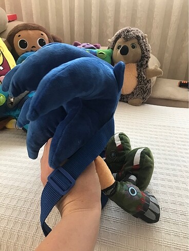 Beden çeşitli Renk Sonic orijinal çocuk sırt çanta