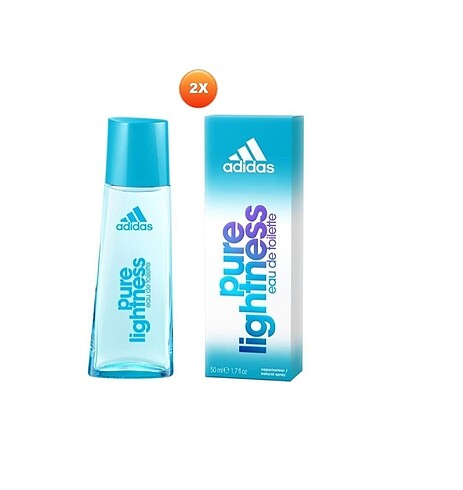 Adidas Pure Lightness Edt 50 ml 2 Adet