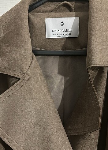 Stradivarius Süet trenckot