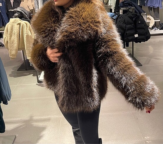 Zara kahverengi kürk