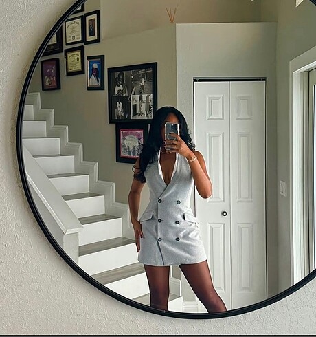 Zara Zara kombine halter yaka mini elbise
