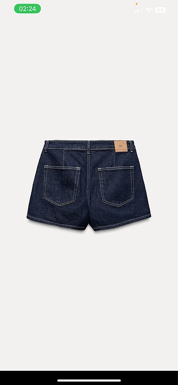 Zara Zara denim kruvaze şort etek
